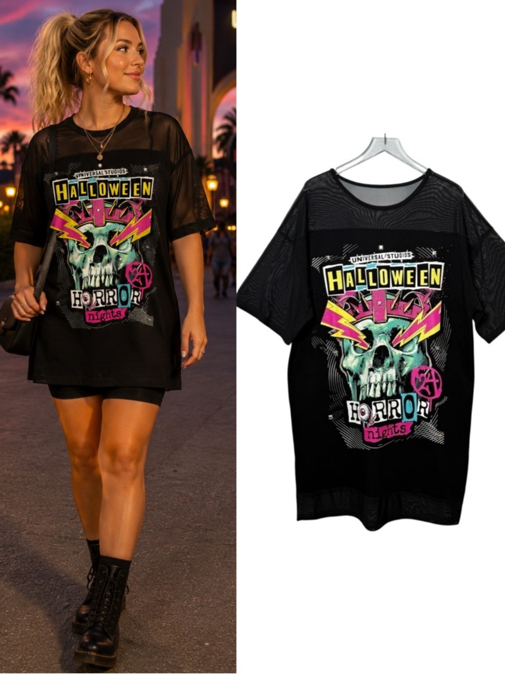 NEW Universal Studios RARE Halloween Horror Nights ‘24 Atomic Goth Punk Dress 2X